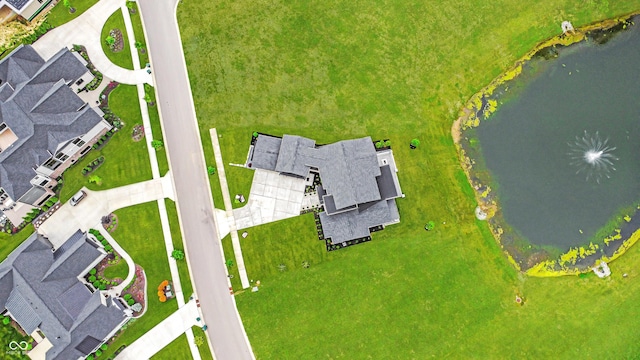 aerial view featuring a residential view