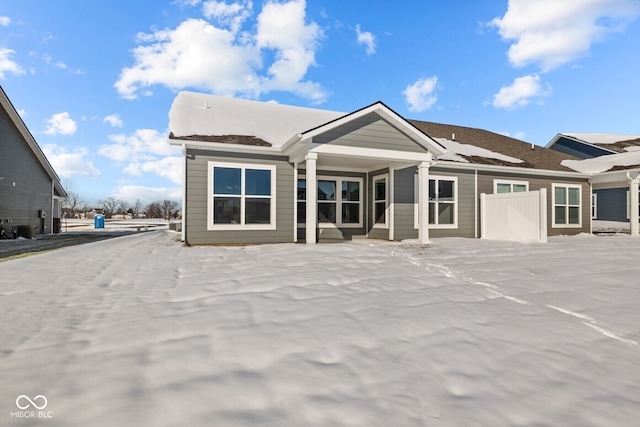 view of rear view of property