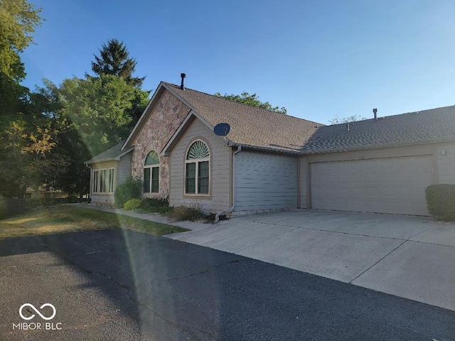 ranch-style house with a garage