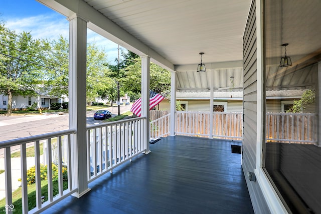 exterior space featuring a porch