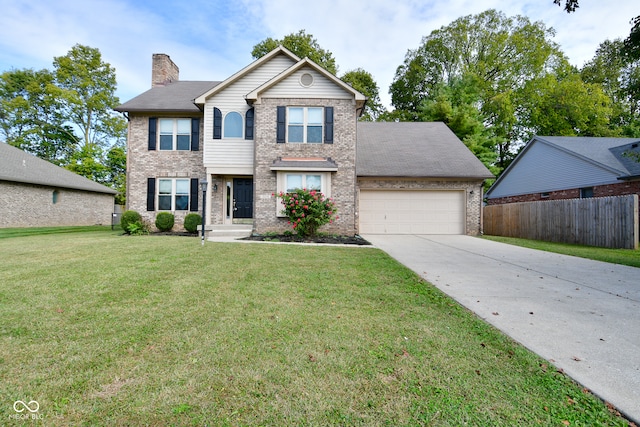 view of property with a front yard