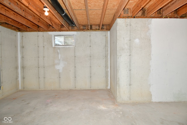 view of basement