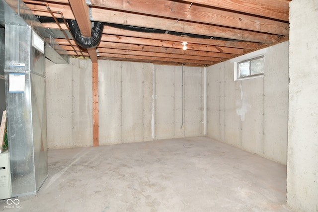 view of basement