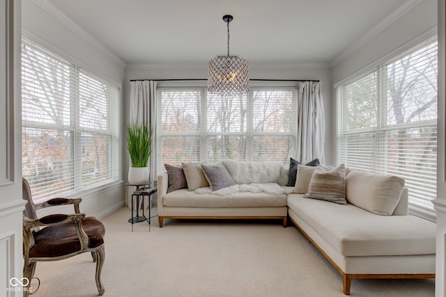 view of sunroom / solarium