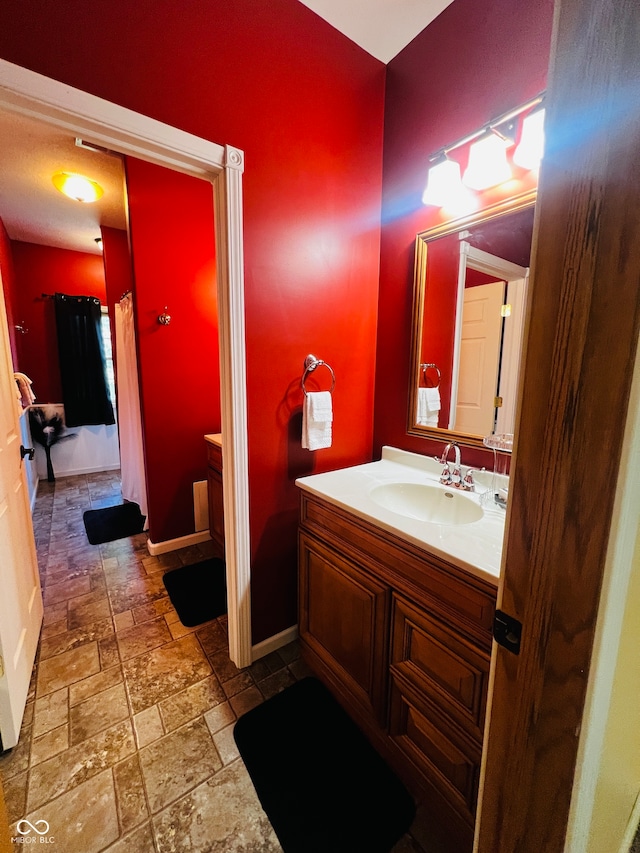 bathroom featuring vanity