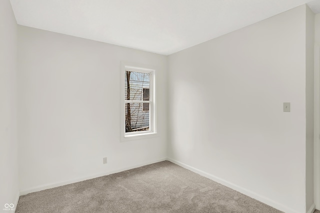 view of carpeted empty room