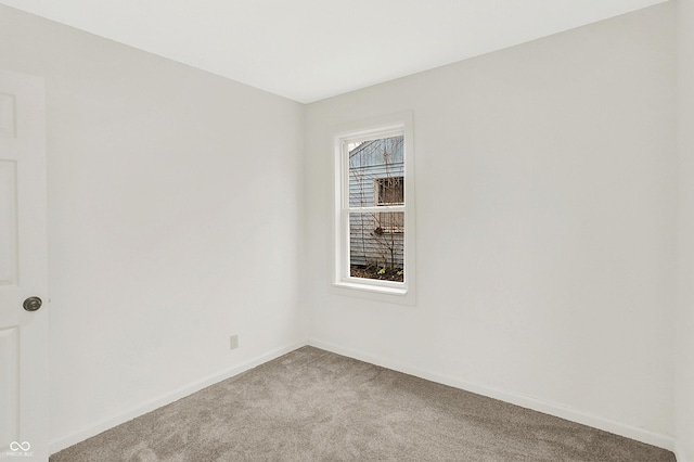 view of carpeted empty room