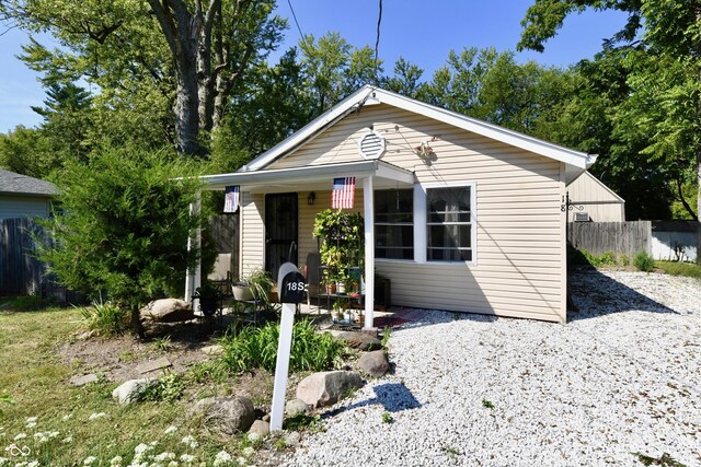 view of bungalow-style home