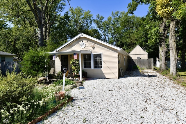 view of front of home featuring a patio area