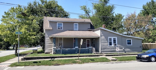 view of front facade with covered porch