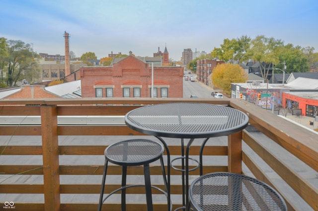 view of balcony