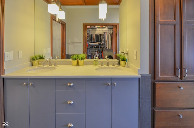 bathroom with vanity