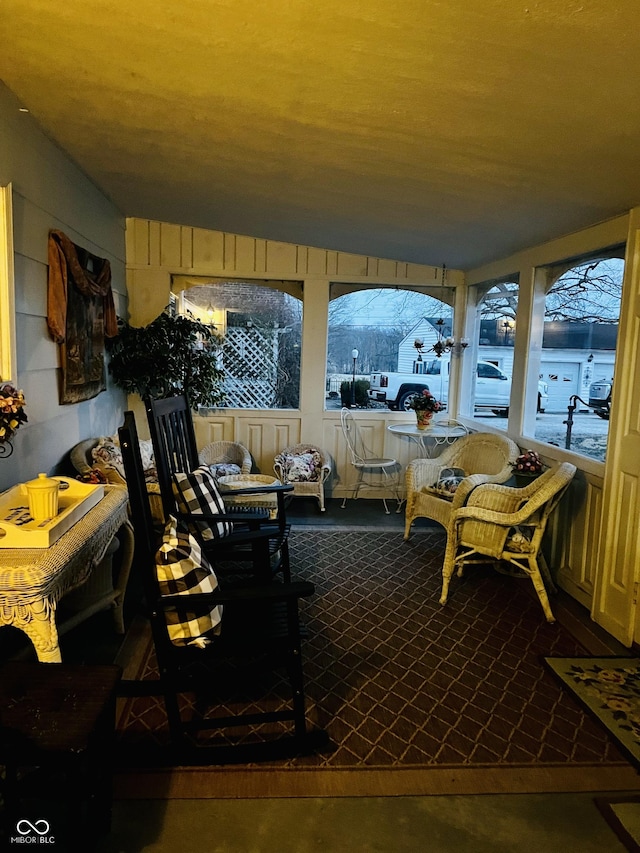 view of sunroom / solarium