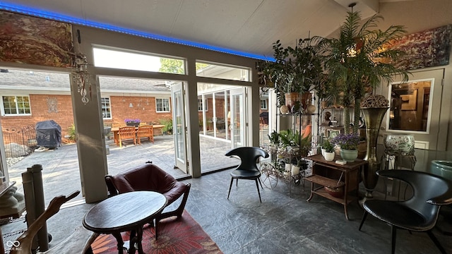 view of sunroom