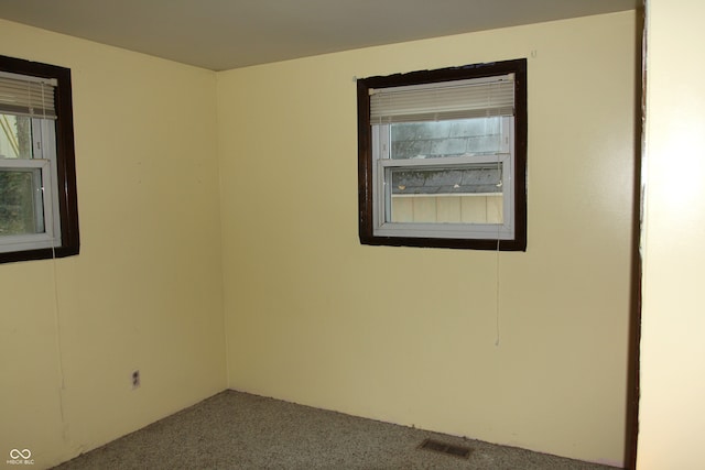 view of carpeted empty room