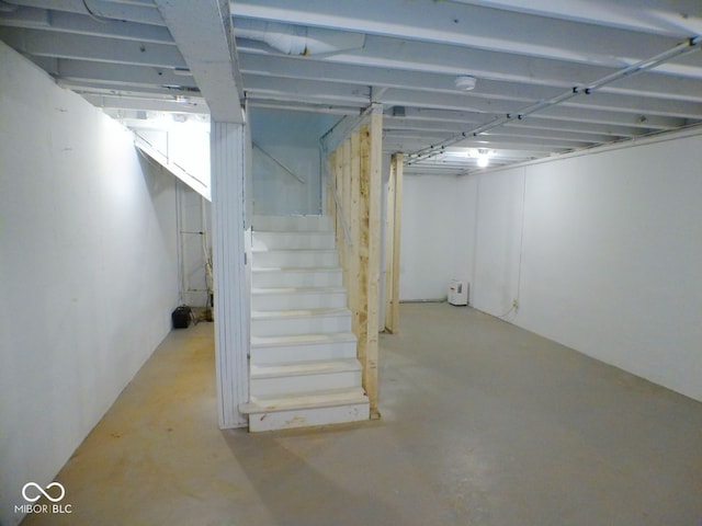 view of basement