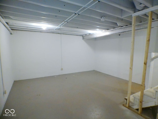 view of basement