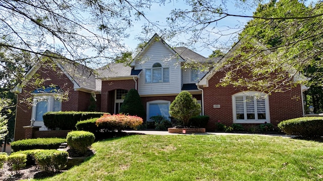 view of front of house with a front yard