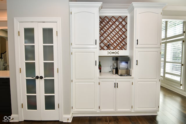 interior space with hardwood / wood-style flooring