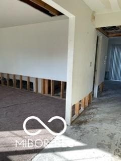 view of spare room