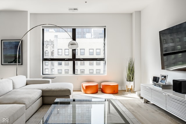 interior space featuring hardwood / wood-style floors