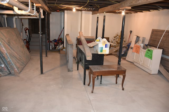 view of basement