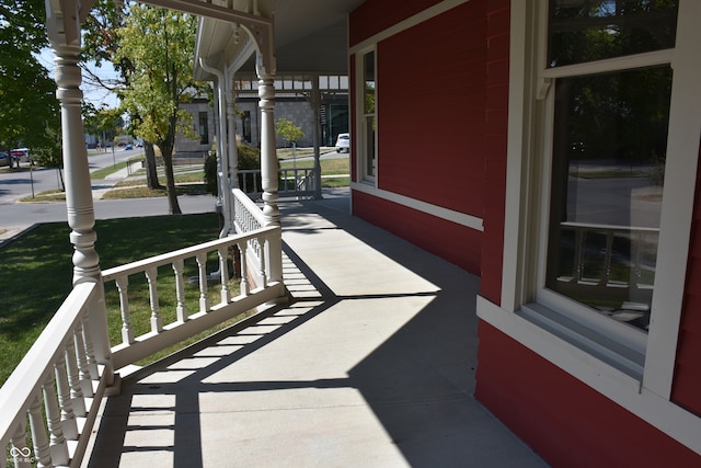 view of patio with covered porch