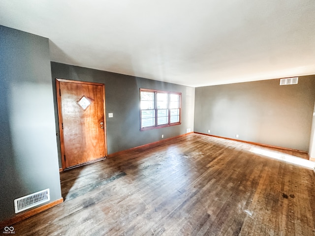 interior space featuring wood-type flooring