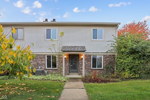 view of property with a front yard