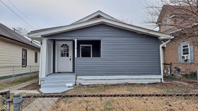 view of front of home with cooling unit