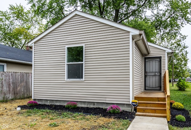 exterior space with fence