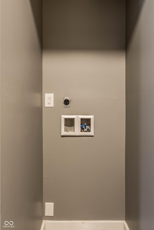 laundry room featuring hookup for a washing machine, laundry area, and hookup for an electric dryer