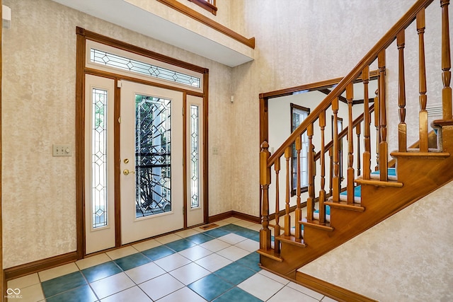 entryway featuring tile patterned floors