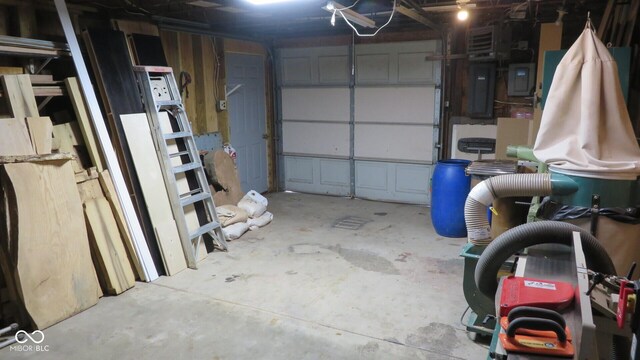 114 N Grant Ave, Crawfordsville, IN 47933 - garage with electric panel