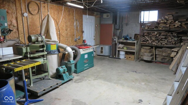 114 N Grant Ave, Crawfordsville, IN 47933 - basement featuring visible vents