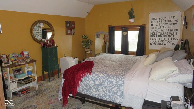 114 N Grant Ave, Crawfordsville, IN 47933 - bedroom with lofted ceiling