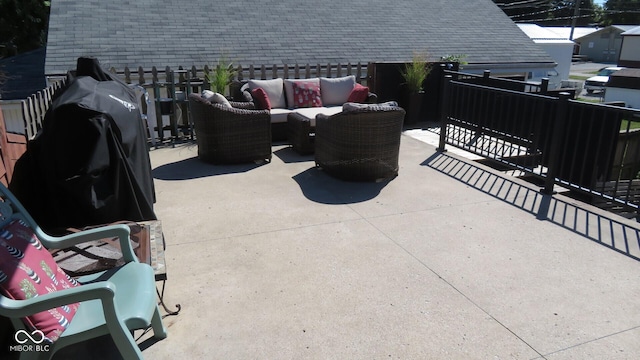 114 N Grant Ave, Crawfordsville, IN 47933 - view of patio / terrace featuring outdoor lounge area