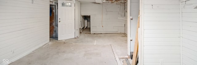 view of basement