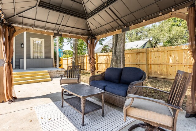 1715 Alabama St, Indianapolis, IN 46202 - view of patio / terrace with fence and an outdoor hangout area