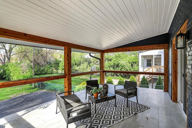 22 W 54th St, Indianapolis, IN 46208 - sunroom / solarium with outdoor lounge area and a healthy amount of sunlight