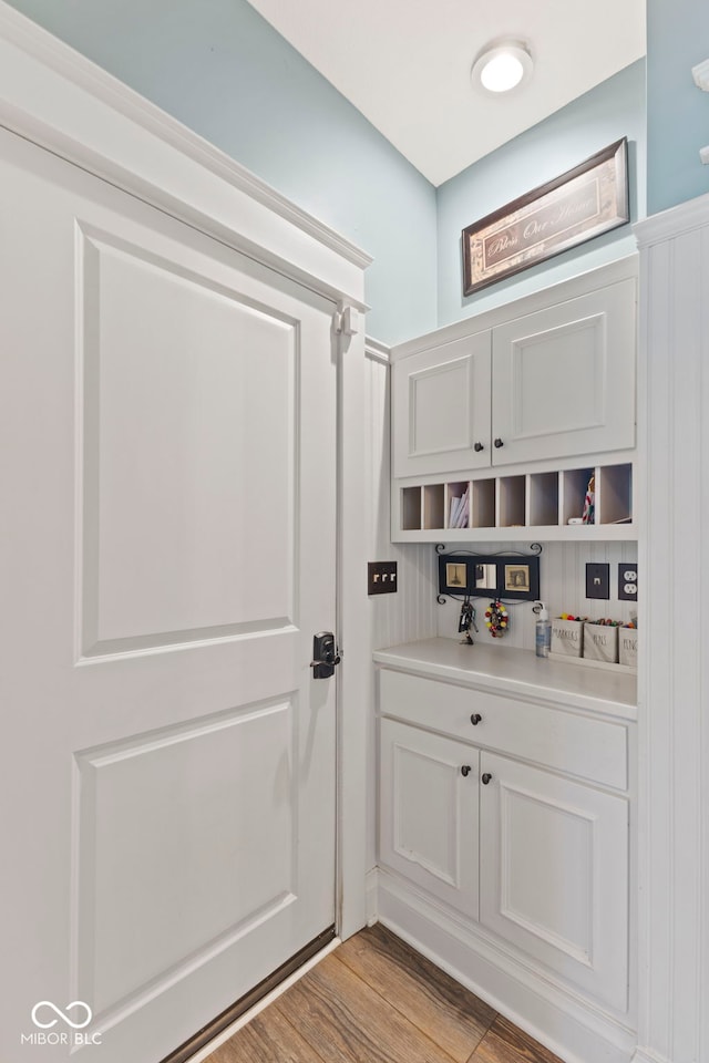 interior space featuring light wood-type flooring