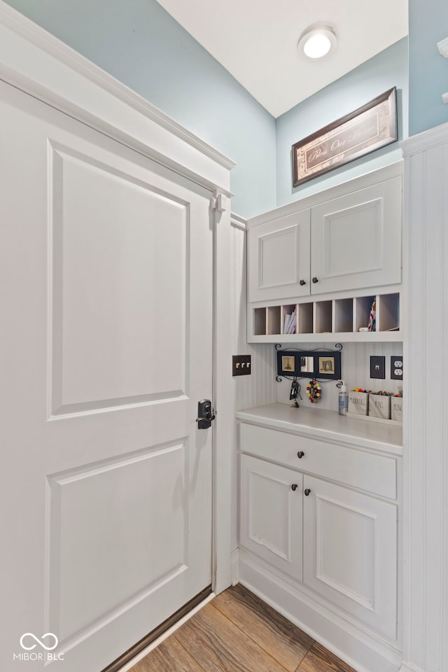 interior space with light wood-style flooring