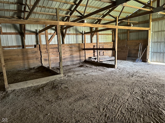 view of horse barn