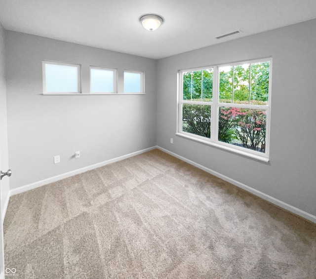 view of carpeted empty room