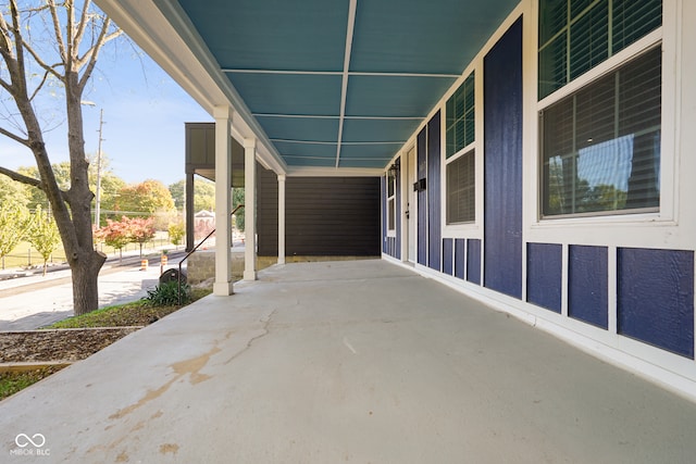 view of patio / terrace with a porch