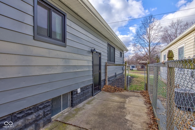 view of home's exterior featuring a patio