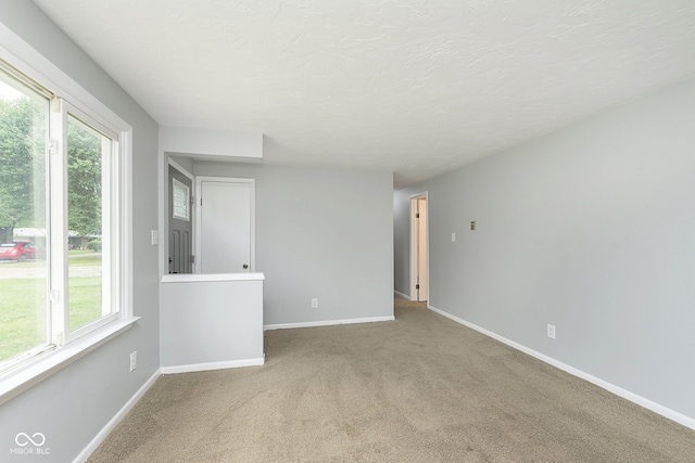 carpeted spare room with a wealth of natural light