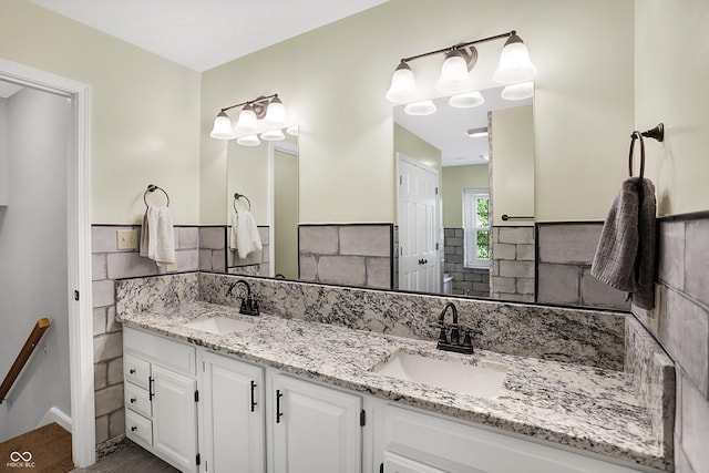 bathroom featuring vanity