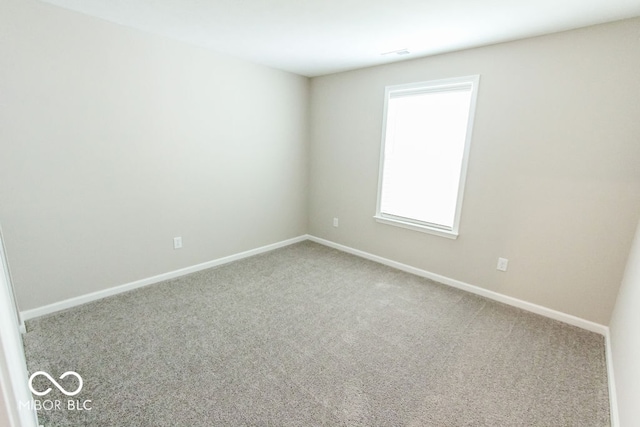 view of carpeted empty room