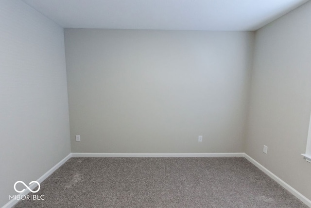 spare room featuring carpet flooring